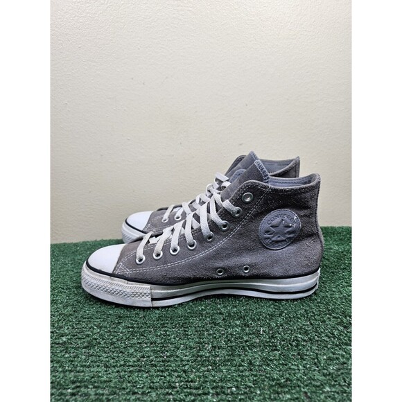 Converse Shoes - Converse All Star Womens High Gray Suede Sneakers Shoes Size 8.5